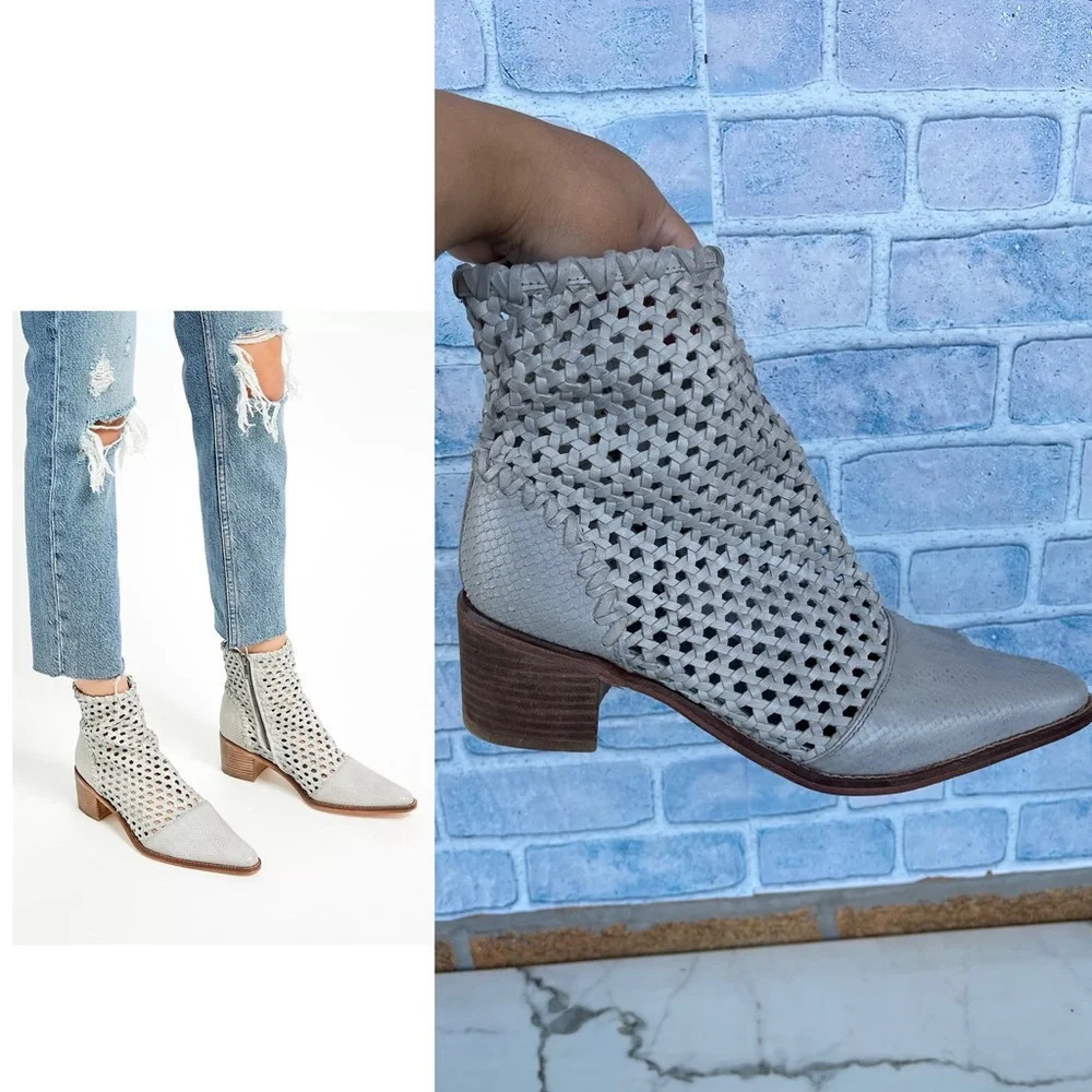 FREE PEOPLE IN THE LOOP WOVEN BOOTS SIZE 41/ 10.5